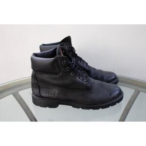 Timberland Junior 6-Inch Premium Waterproof Boot Black Leather 10910 Big Boy 7